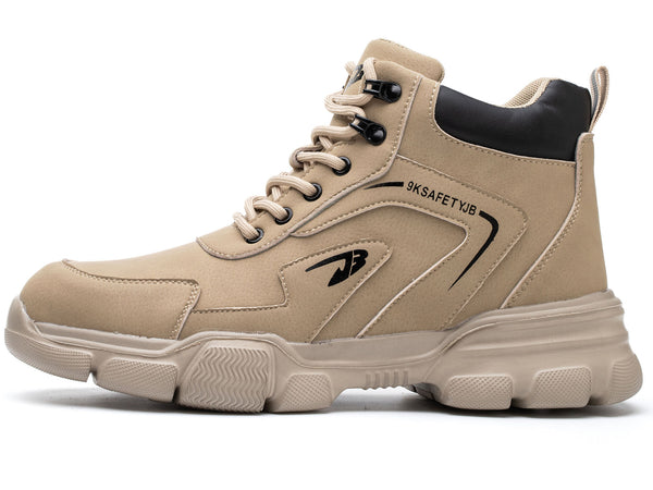 Men's Work Boots Steel Toe Safety Shoes Non-Slip Lightweight Industrial Sneakers