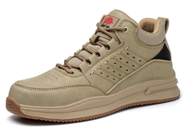 Composite Toe Safety Shoes for Men Women Lightweight Work Sneakers Leather Industrial Boots Construction Work Shoes