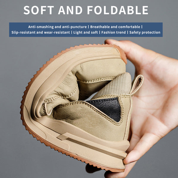 Composite Toe Safety Shoes for Men Women Lightweight Work Sneakers Leather Industrial Boots Construction Work Shoes