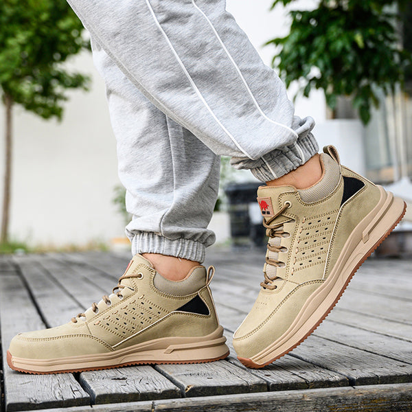 Composite Toe Safety Shoes for Men Women Lightweight Work Sneakers Leather Industrial Boots Construction Work Shoes