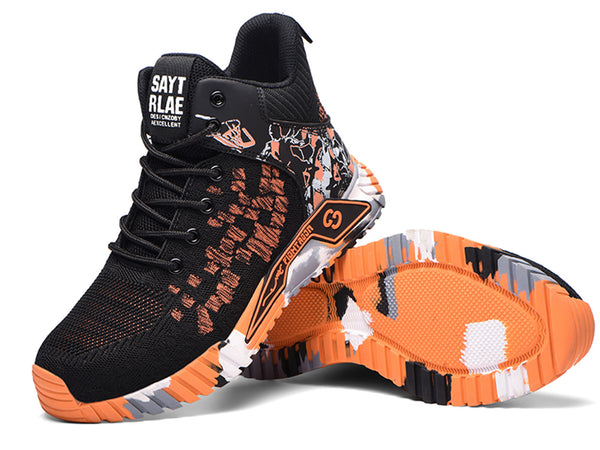 Steel Toe Safety Shoes for Men Women Breathable Work Boots Lightweight Industrial Sneakers Construction Work Shoes